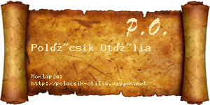 Polácsik Otília névjegykártya
